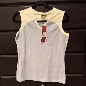 Vintage Ariat Women's Light Blue Sport V Tank NWT Small